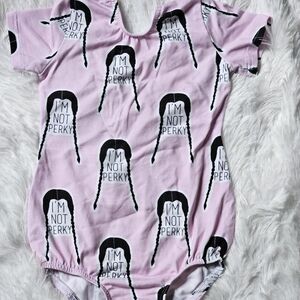 Pink And Black Small Shop Wednesday 'I'm Not Perky' Leotard 5/6